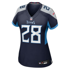 NFL Kalel Mullings Tennessee Titans Women's Team Game Jersey - Navy