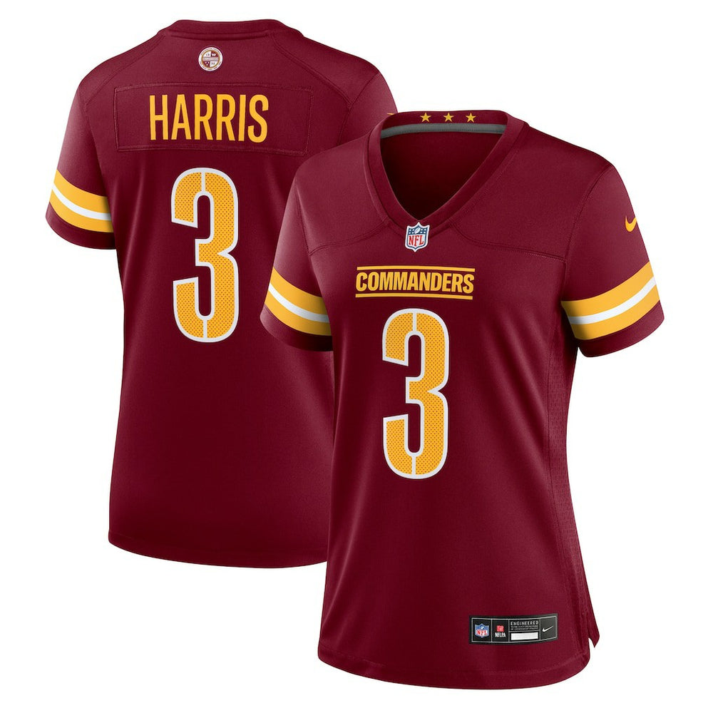 NFL Will Harris Washington Commanders Women's Team Game Jersey - Burgundy