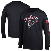 Atlanta Falcons Champion Seal Long Sleeve T-Shirt Black