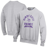 Minnesota Vikings Champion Reverse Weave Fleece Pullover Sweatshirt Heather Gray