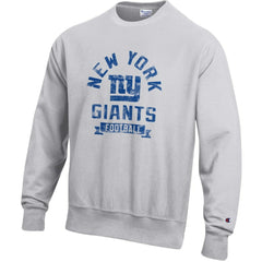 New York Giants Champion Reverse Weave Fleece Pullover Sweatshirt Heather Gray