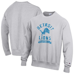 Detroit Lions Champion Reverse Weave Fleece Pullover Sweatshirt Heather Gray