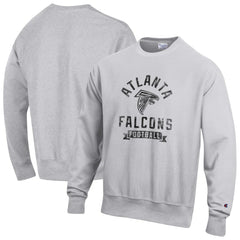 Atlanta Falcons Champion Reverse Weave Fleece Pullover Sweatshirt Heather Gray