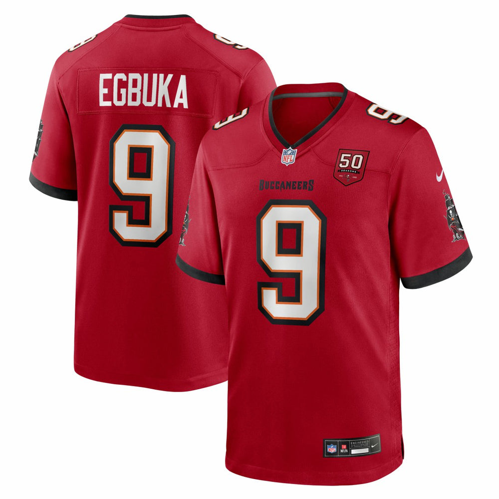 NFL Emeka Egbuka Tampa Bay Buccaneers Team Game Jersey - Red