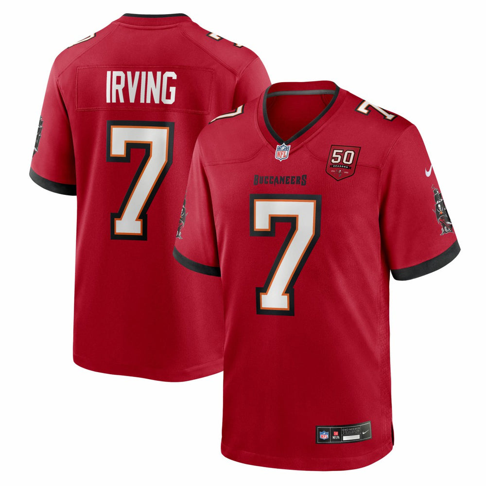 Bucky Irving Tampa Bay Buccaneers 50th Season Team Game Jersey Red