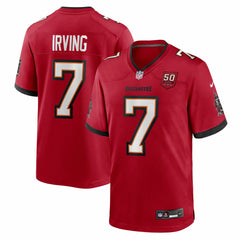 Bucky Irving Tampa Bay Buccaneers 50th Season Team Game Jersey Red