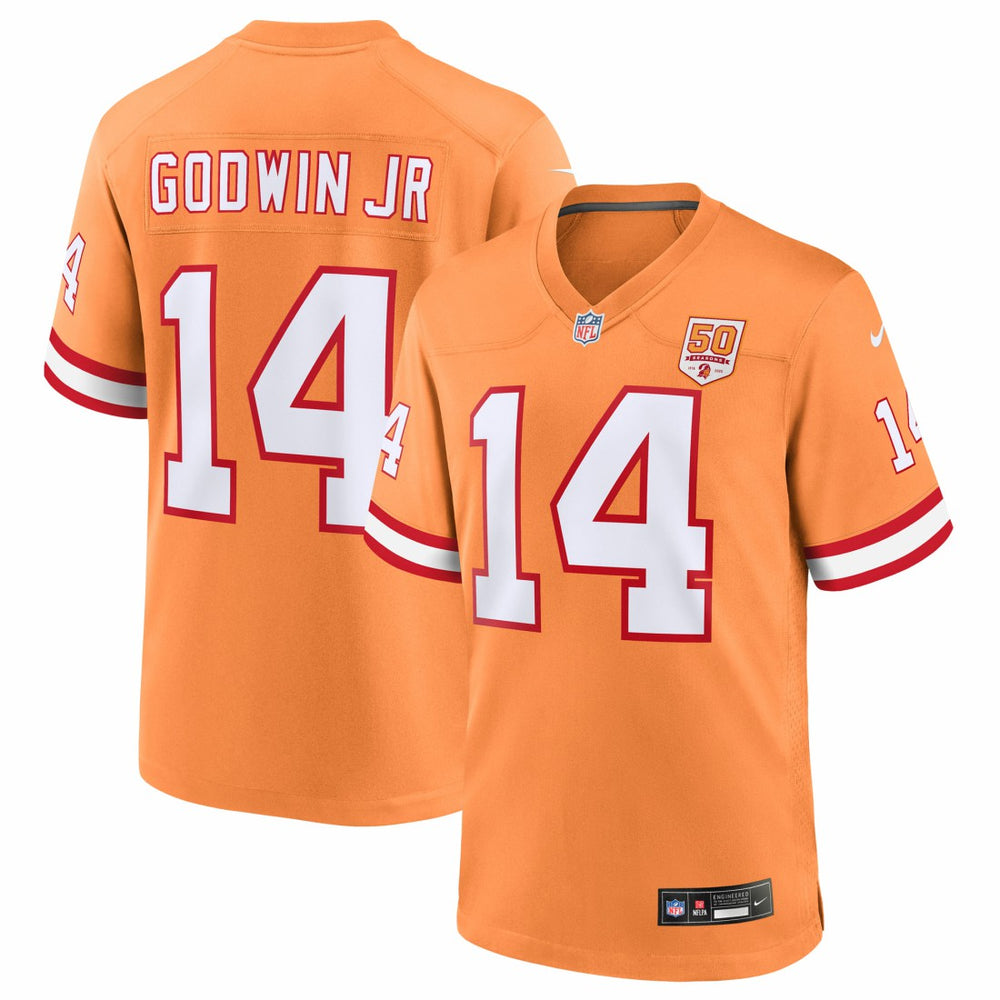 NFL Chris Godwin Jr. Tampa Bay Buccaneers 50th Season Game Jersey - Creamsicle