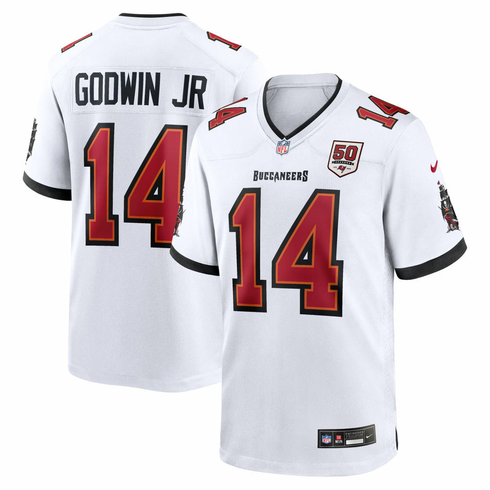NFL Chris Godwin Jr. Tampa Bay Buccaneers 50th Season White Game Jersey - White