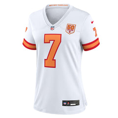 NFL Bucky Irving '76 Tampa Bay Buccaneers Women's 50th Season Game Jersey - White