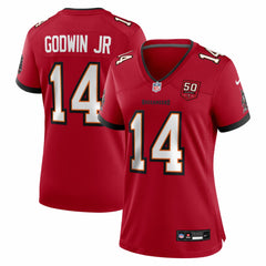 NFL Chris Godwin Jr. Tampa Bay Buccaneers Women's 50th Season Team Game Jersey - Red