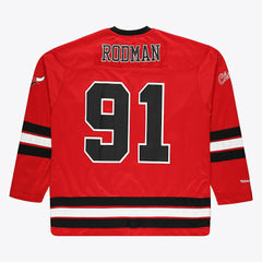 NBA Dennis Rodman Chicago Bulls Big & Tall NBA Hockey Jersey - Red