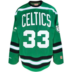 NBA Larry Bird Boston Celtics Big & Tall NBA Hockey Jersey - Kelly Green