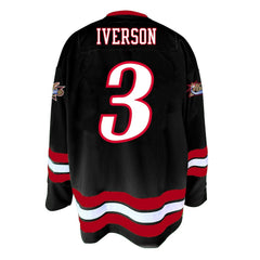 NBA Allen Iverson Philadelphia 76ers Big & Tall NBA Hockey Jersey - Black