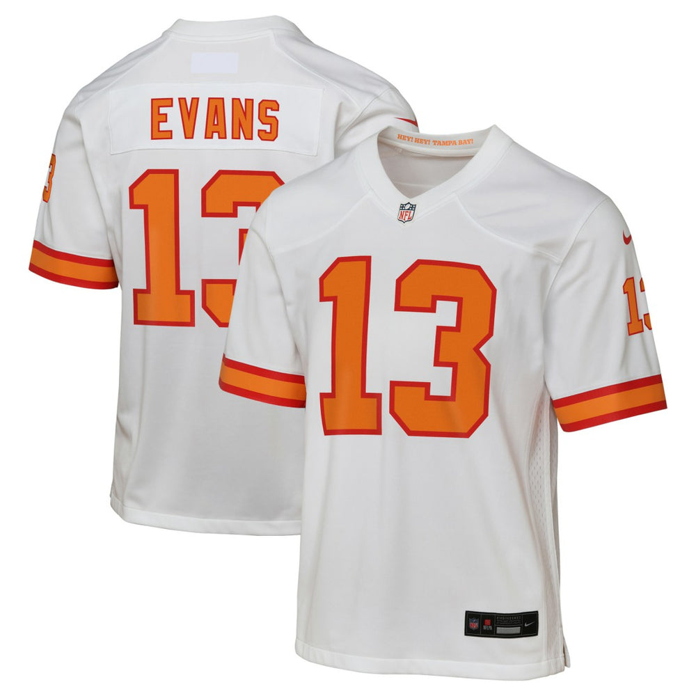 Mike Evans '76 Tampa Bay Buccaneers Youth Game Jersey White