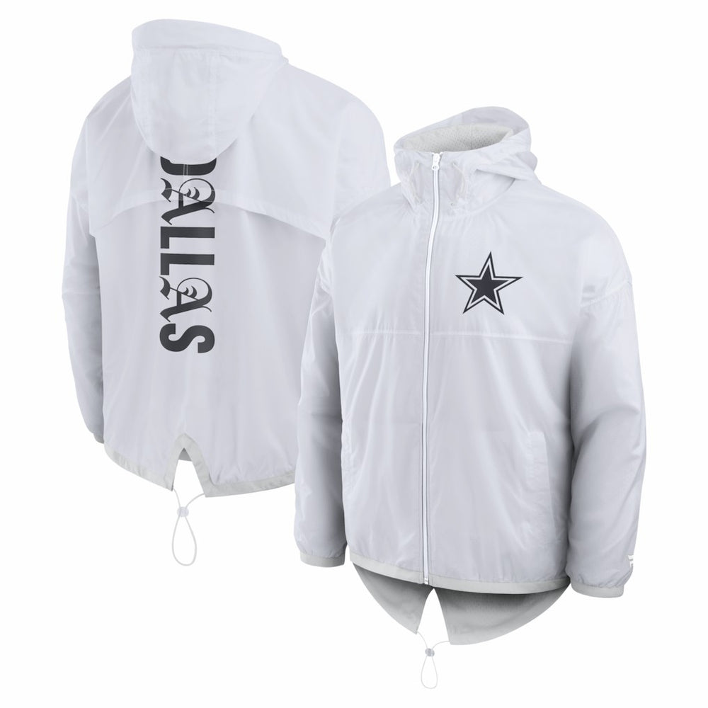 Dallas Cowboys Type Play Down Full-Zip Jacket White