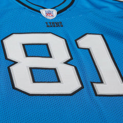 NFL Calvin Johnson Detroit Lions 2007 Authentic Throwback Retired Player Jersey - Blue for sale