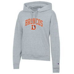 Denver Broncos Champion Women's Powerblend Hoodie Heather Gray