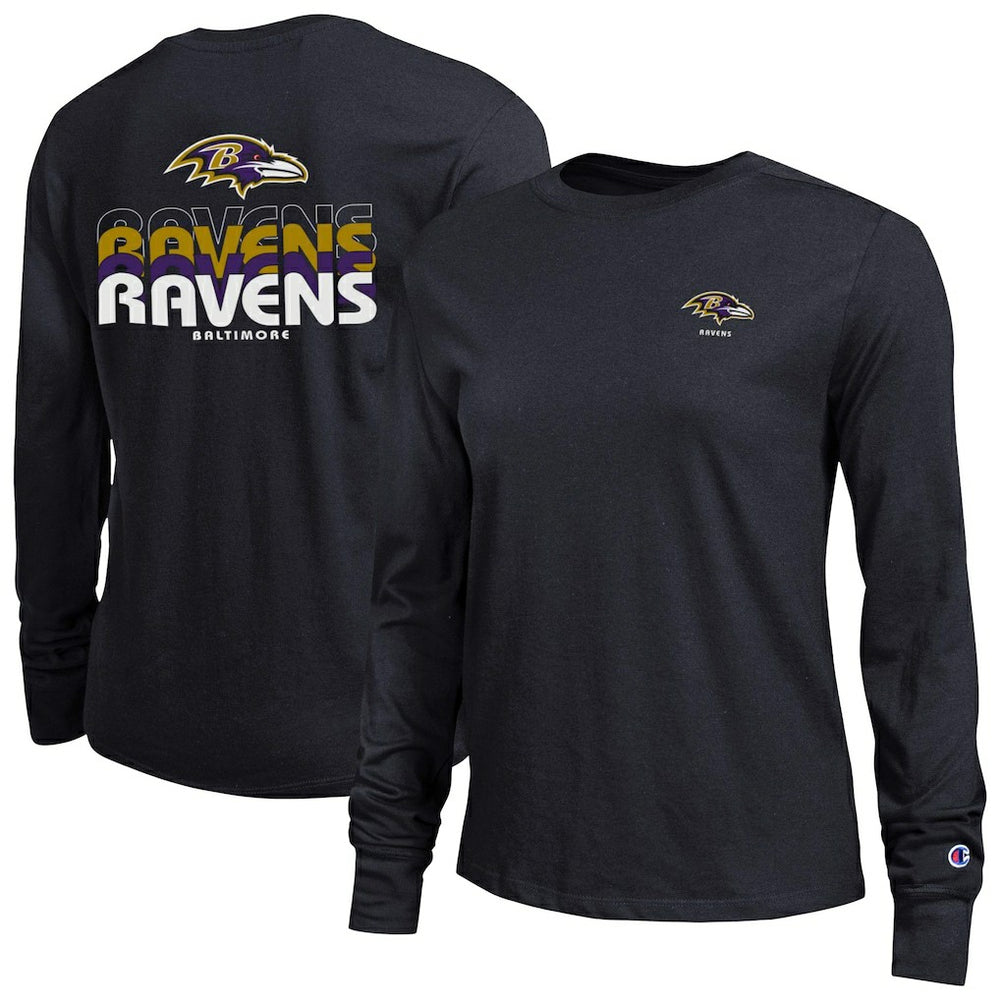 Baltimore Ravens Champion Women's Core Long-Sleeve T-Shirt Black