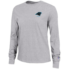 Carolina Panthers Champion Women's Core Long-Sleeve T-Shirt Heather Gray