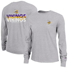 Minnesota Vikings Champion Women's Core Long-Sleeve T-Shirt Heather Gray