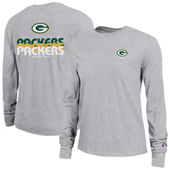 Green Bay Packers Champion Women's Core Long-Sleeve T-Shirt Heather Gray