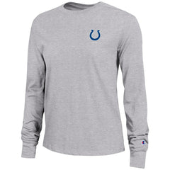 Indianapolis Colts Champion Women's Core Long-Sleeve T-Shirt Heather Gray