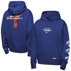 New York Knicks Youth Courtside Club Premiere Hoodie Blue