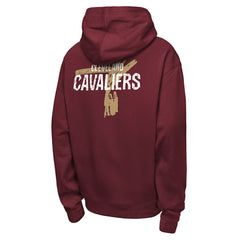 Cleveland Cavaliers Youth Courtside Club Premiere Hoodie Wine