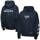 Minnesota Timberwolves Youth Courtside Club Premiere Hoodie Navy