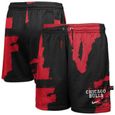 Chicago Bulls Youth Courtside Pro Shot Dri-FIT Mesh Practice Shorts Black/Red