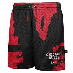 Chicago Bulls Youth Courtside Pro Shot Dri-FIT Mesh Practice Shorts Black/Red