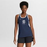 Detroit Tigers Nike Women's Tri-Blend Dri-FIT Racerback Tank Top - Navy Tanks