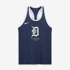 Detroit Tigers Nike Women's Tri-Blend Dri-FIT Racerback Tank Top - Navy Tanks