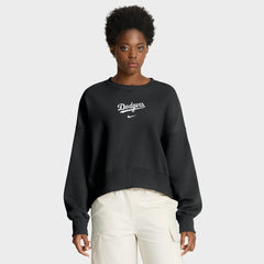 Los Angeles Dodgers Nike Women's Oversized Primetime Sweatshirt - Black Sweatshirts