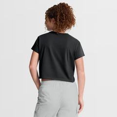 Seattle Mariners Nike Women's Mod Cropped T-Shirt - Black T-shirts