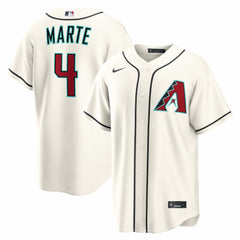 MLB Ketel Marte Arizona Diamondbacks Nike Home Replica Jersey - Cream