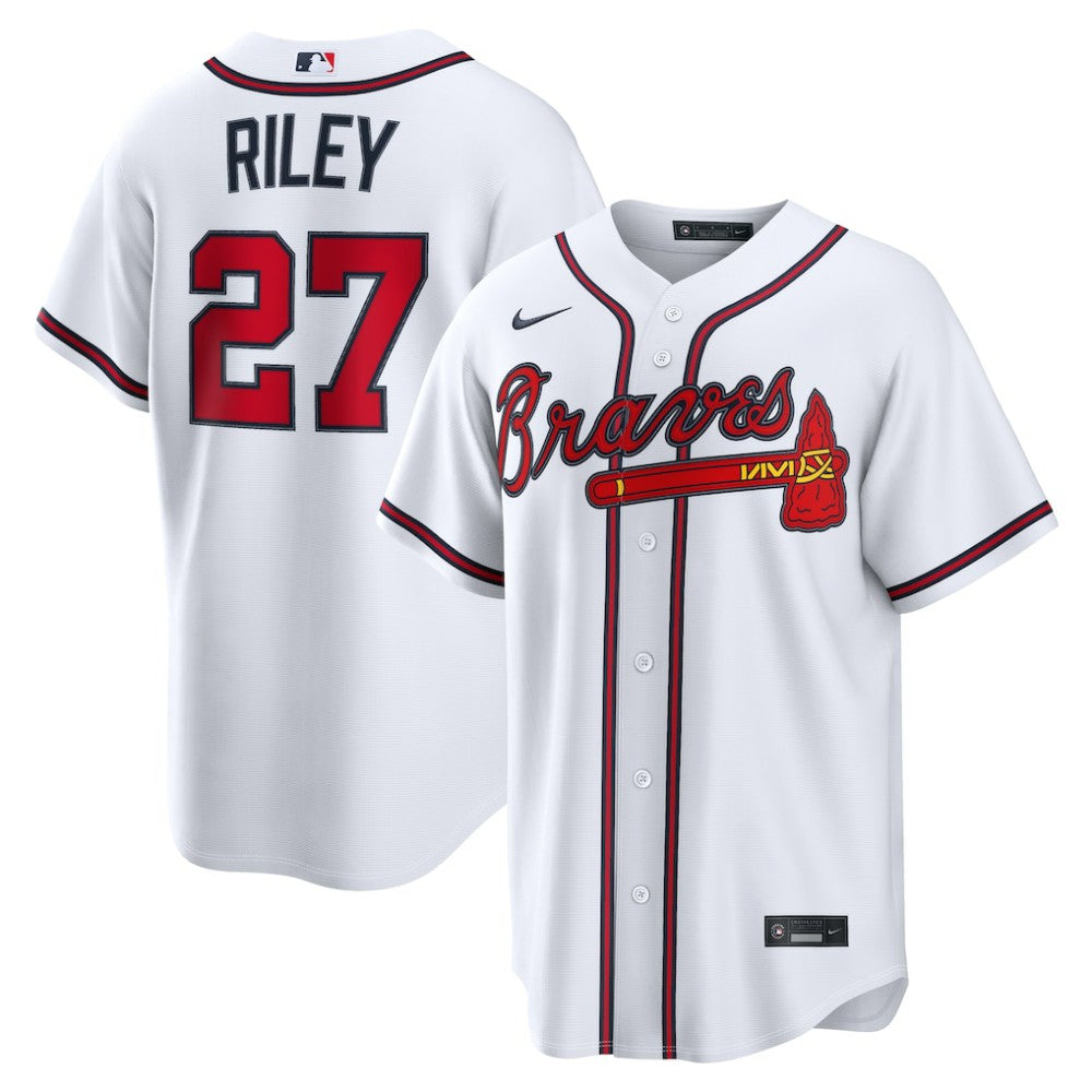 MLB Austin Riley Atlanta Braves Nike Home Replica Jersey - White