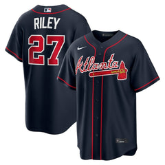 MLB Austin Riley Atlanta Braves Nike Alternate Replica Jersey - Navy