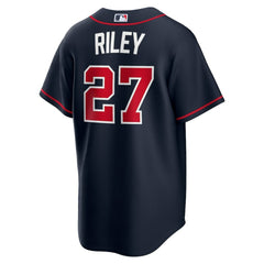MLB Austin Riley Atlanta Braves Nike Alternate Replica Jersey - Navy