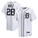 MLB Javier B¨¢ez Detroit Tigers Nike Home Replica Jersey - White
