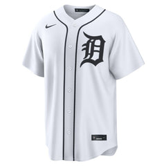 MLB Javier B¨¢ez Detroit Tigers Nike Home Replica Jersey - White