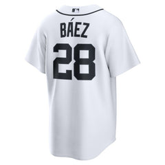 MLB Javier B¨¢ez Detroit Tigers Nike Home Replica Jersey - White