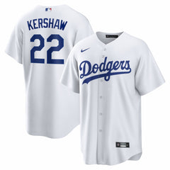 MLB Clayton Kershaw Los Angeles Dodgers Nike Home Replica Jersey - White