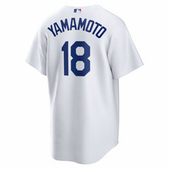 MLB Yoshinobu Yamamoto Los Angeles Dodgers Nike Home Replica Jersey - White