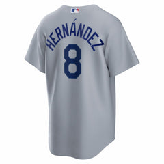 MLB Enrique Hern¨¢ndez Los Angeles Dodgers Nike Road Replica Jersey - Gray