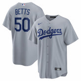 MLB Mookie Betts Los Angeles Dodgers Nike Road Replica Jersey - Gray