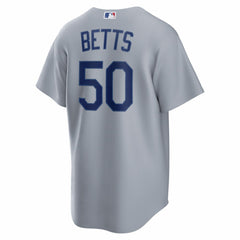 MLB Mookie Betts Los Angeles Dodgers Nike Road Replica Jersey - Gray