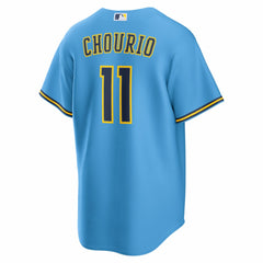 Jackson Chourio Milwaukee Brewers Nike Road Replica Jersey - Light Blue Jerseys