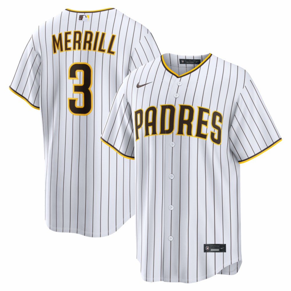 MLB Jackson Merrill San Diego Padres Nike Home Replica Player Jersey - White