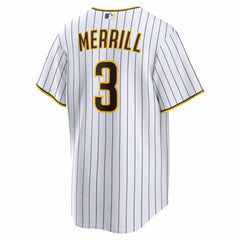 MLB Jackson Merrill San Diego Padres Nike Home Replica Player Jersey - White